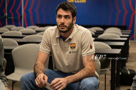 BASKET - ALEX ABRINES - MEETING WITH CAPTAINS OF FC BARCELONA'S 