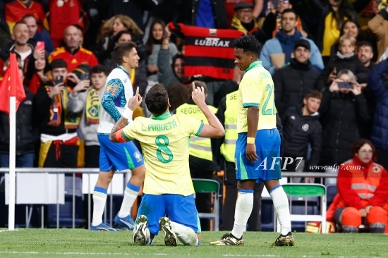 FOOTBALL - FRIENDLY MATCH - SPAIN V BRAZIL