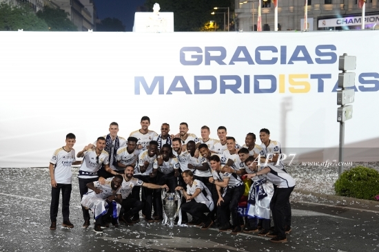 FOOTBALL - REAL MADRID CELEBRATION AFTER WINNING THE 15TH CHAMPI