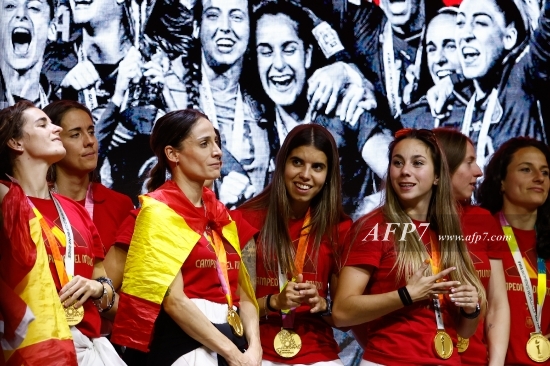 FOOTBALL - SPAIN WOMEN TEAM RECEPTION IN MADRID RIO